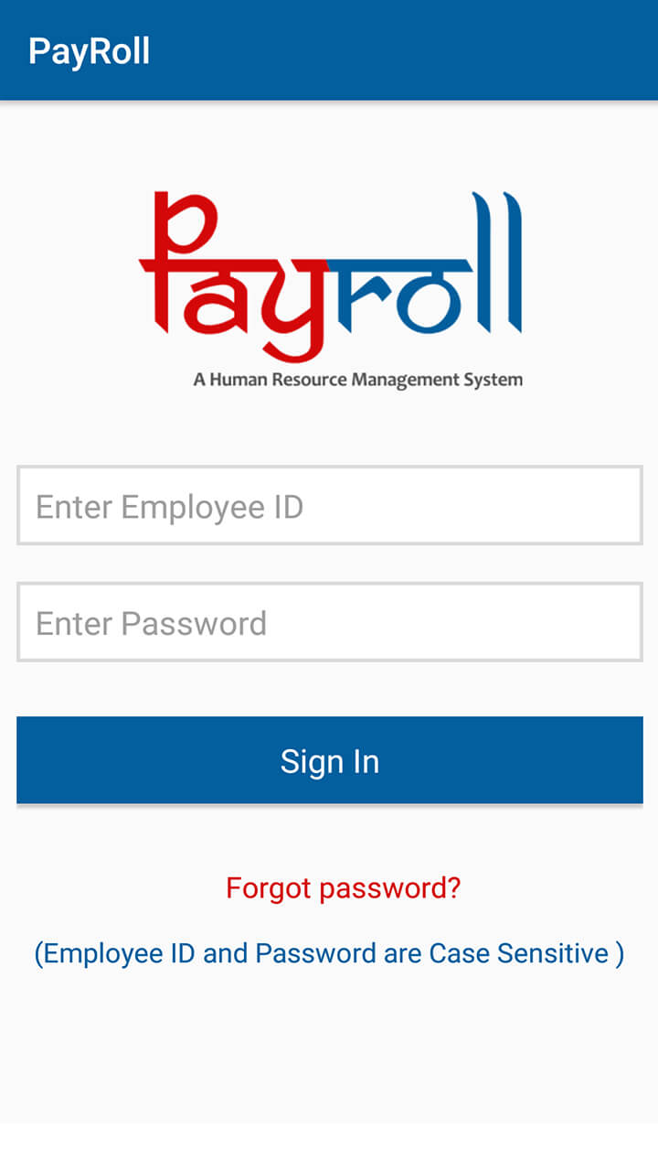 Payroll App Screeshot